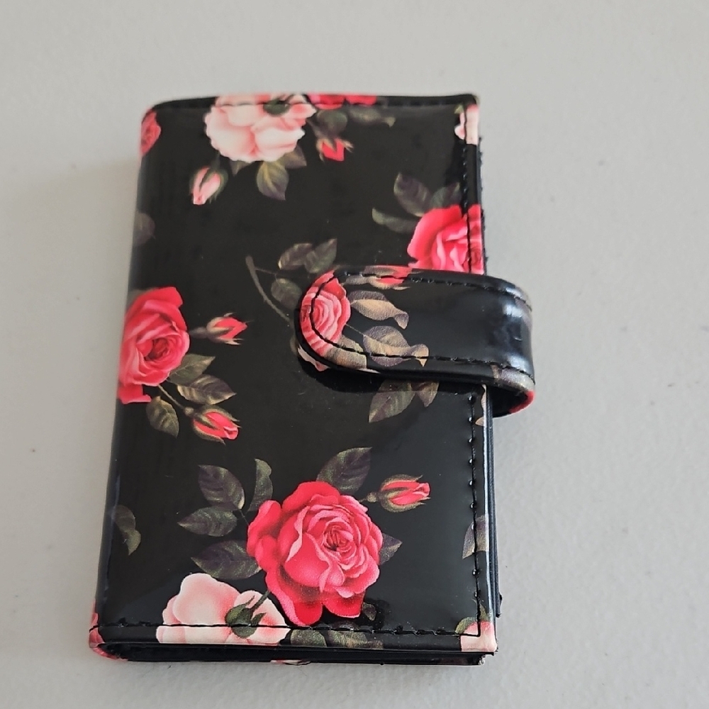 Safe Keeper Floral Black Wallet